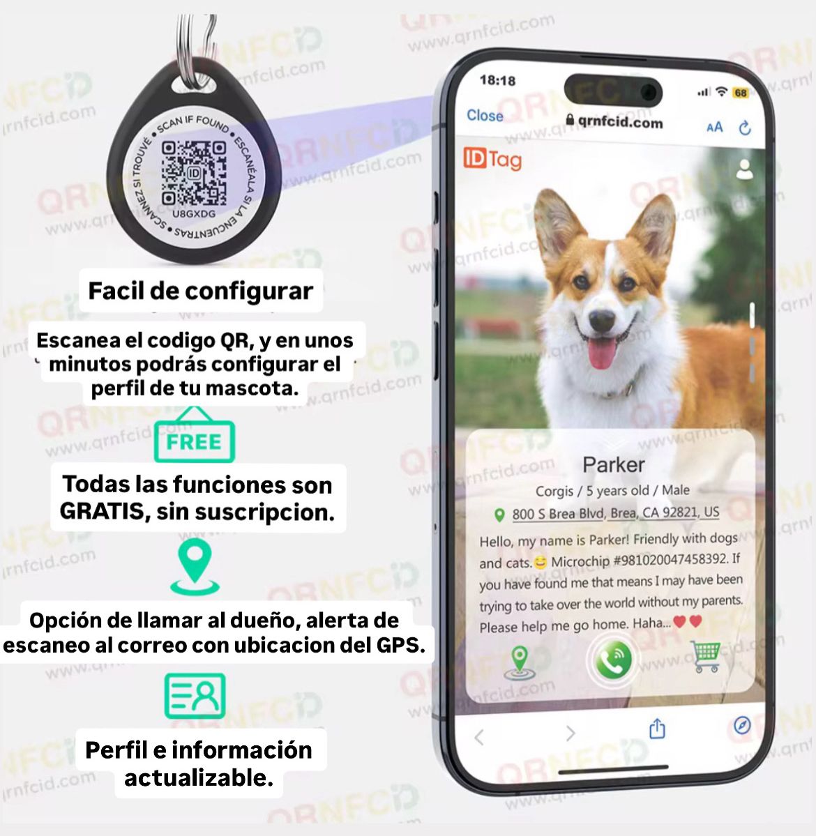 PLACA INTELIGENTE PARA PERROS Y GATOS